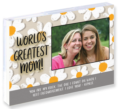 World's Greatest Mom | Personalized Mom Mother's Day Birthday - Daisy Acrylic Frame