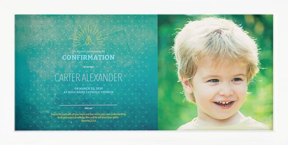 Dedication, Confirmation, Baptism | Personalized Print, Wall Decor - Emerald Photo