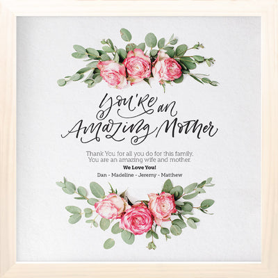 Amazing Mom | Personalized Mom Mother's Day Birthday Print, Wall Decor
