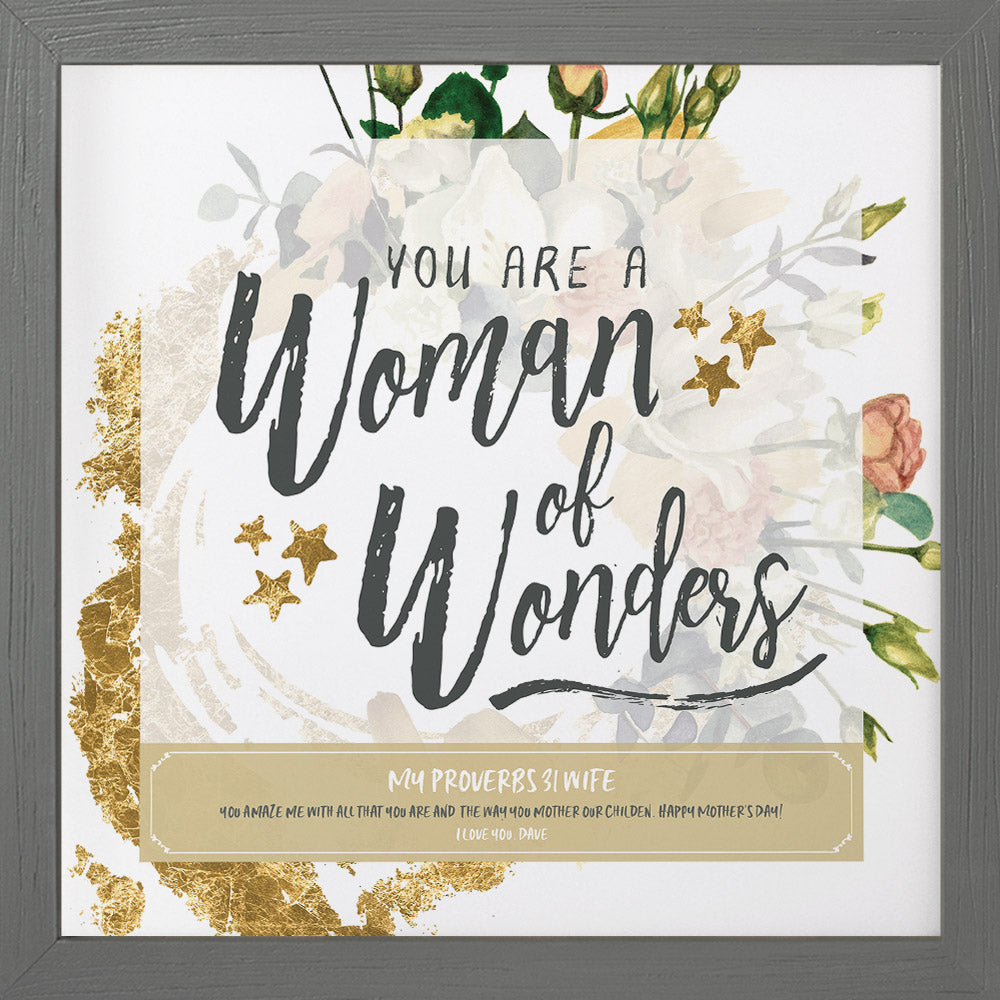 Woman of Wonders | Personalized Mom Wife Sister Friend Mother's Day Birthday Print, Wall Decor
