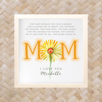 Mom Bamboo | Personalized Mom Mother's Day Birthday Print Wall Decor