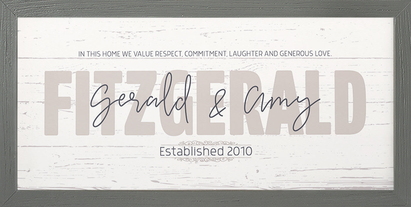 Family Name | Personalized Print, Wall Decor - Overlay