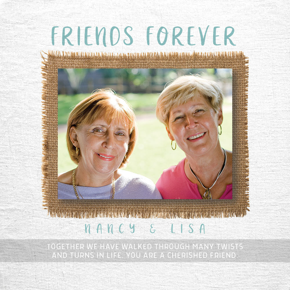 Friends Forever | Personalized Friendship, Thank You, Print, Wall Decor - Photo