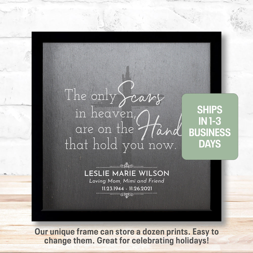 Scars in Heaven | Personalized Memorial, Grief, Sympathy, Bereavement, Condolence, Funeral Gift, Print, Wall Decor