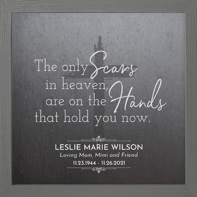 Scars in Heaven | Personalized Memorial, Grief, Sympathy, Bereavement, Condolence, Funeral Gift, Print, Wall Decor