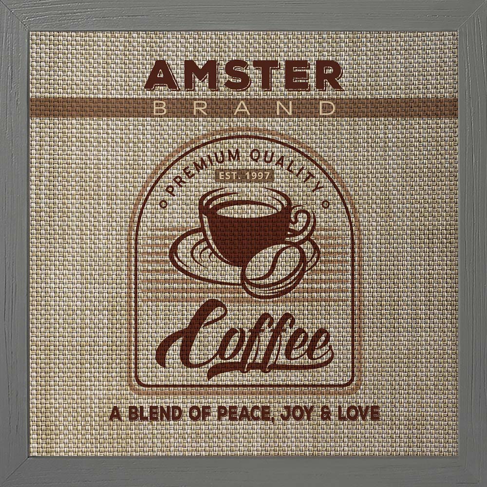 Coffee Name Brand | Personalized Kitchen Print, Wall Decor