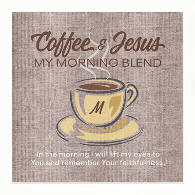 Coffee My Morning Blend | Personalized Kitchen Print, Wall Decor