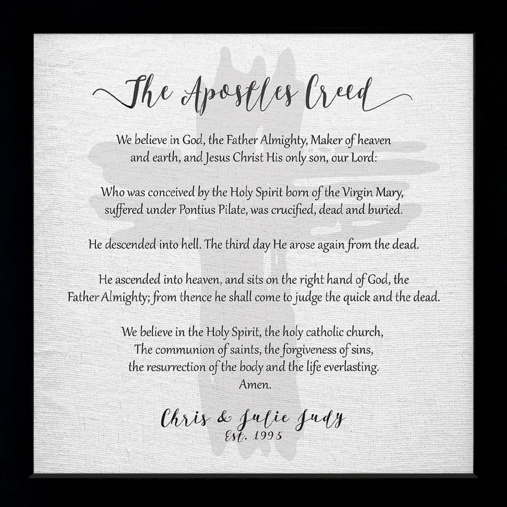 The Apostles' Creed | Traditional Text Version, Print, Wall Decor the-apostles-creed-traditional-text-version-print-wall-decor