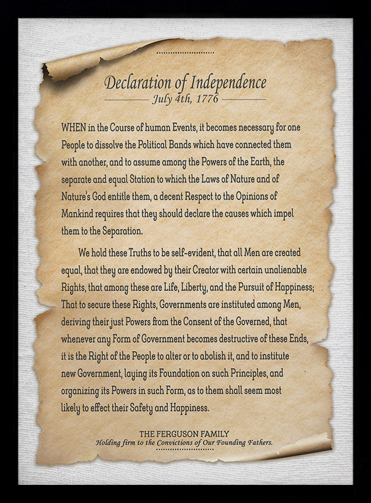 The Declaration of Independence | Personalized Print, Wall Decor the-declaration-of-independence-personalized-print-wall-decor
