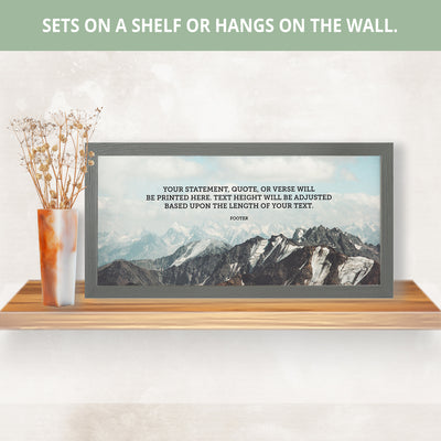 Your Text Template | Custom Quote, Poem, Verse Print, Wall Decor - Style TB Mountain