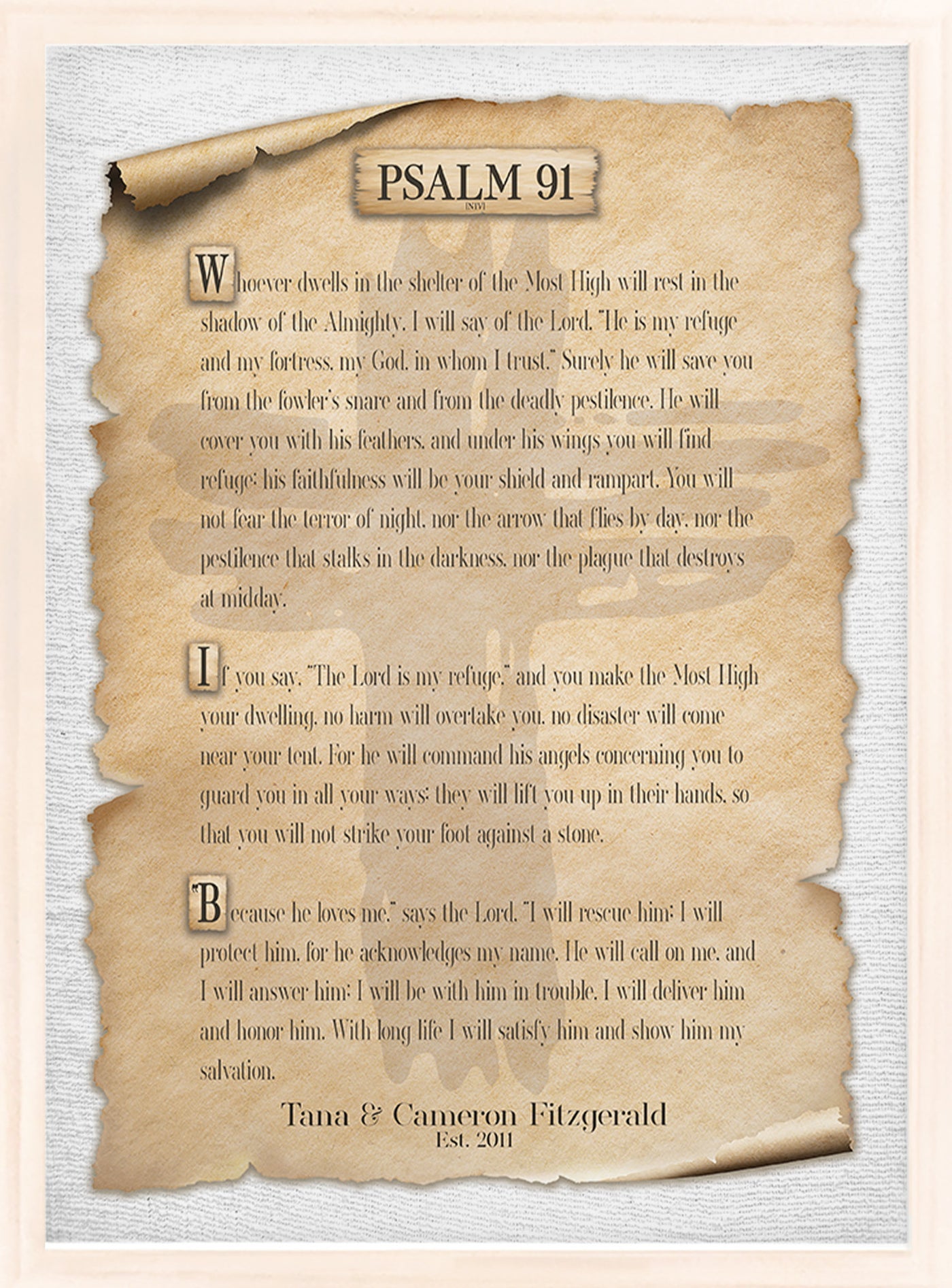 Psalm 91 | Print, Wall Decor - Scripture