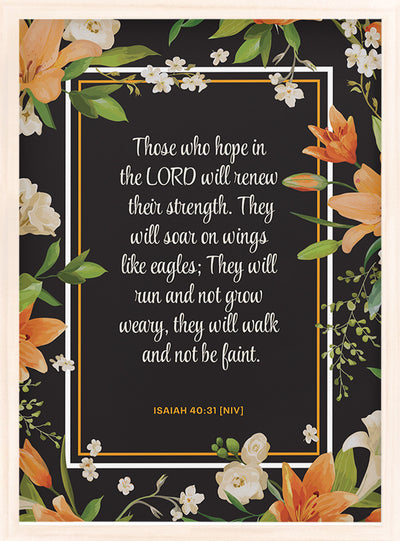 Your Text Template | Custom Quote, Poem, Verse Print, Wall Decor - Style TE Floral