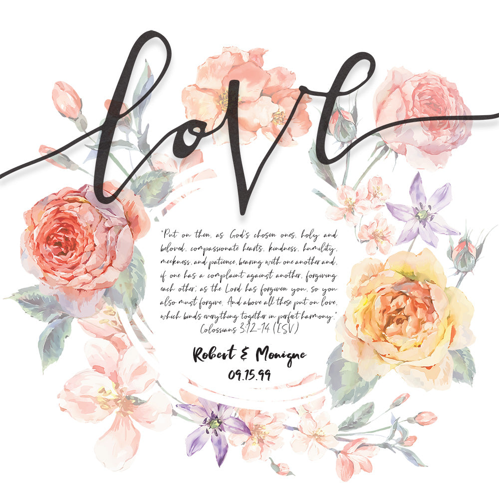 Love Is | Personalized Wedding, Anniversary, Love Gift, Print, Wall Decor