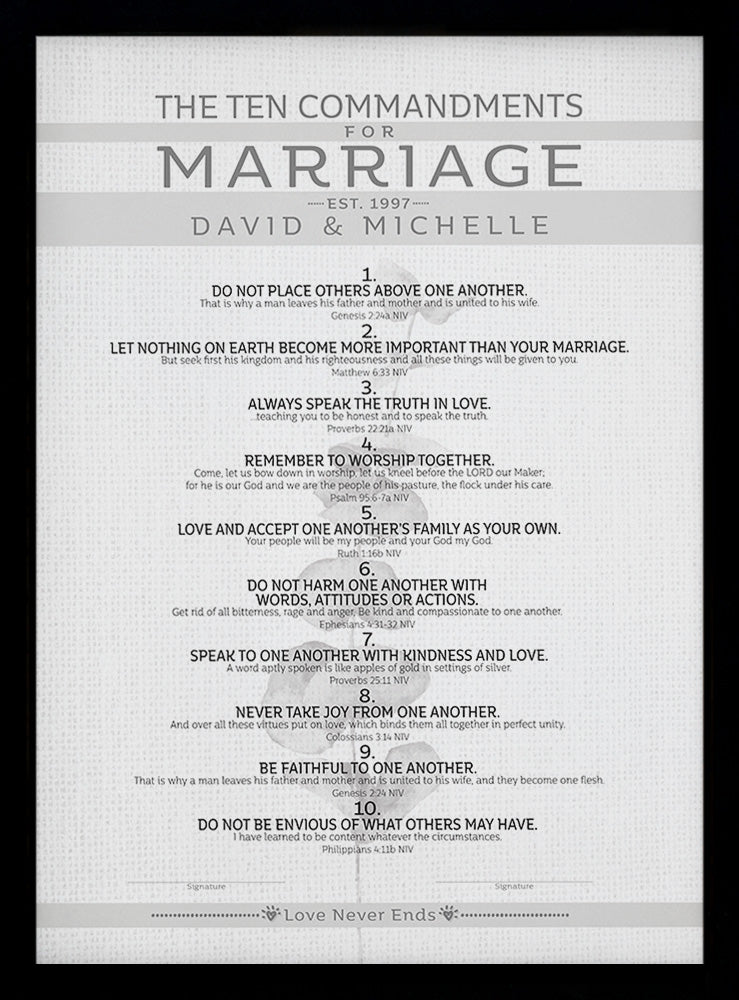 Wedding commandments | Honestweddingadvice.com