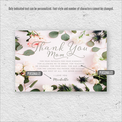 Thank You Mom | Personalized Mom Mother's Day Birthday - Music Box