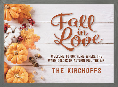 Fall In Love | Personalized Thanksgiving, Autumn Print, Wall Decor