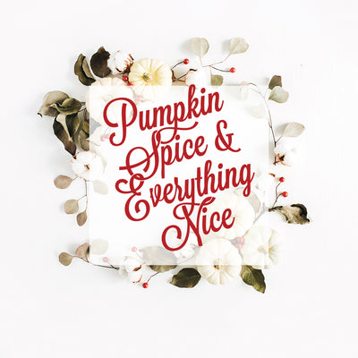 Pumpkin Spice | Personalized Thanksgiving, Autumn Fall Print, Wall Decor