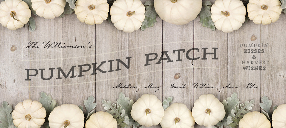 Pumpkin Patch Home | Personalized Thanksgiving, Autumn, Fall Print, Tabletop Wall Decor