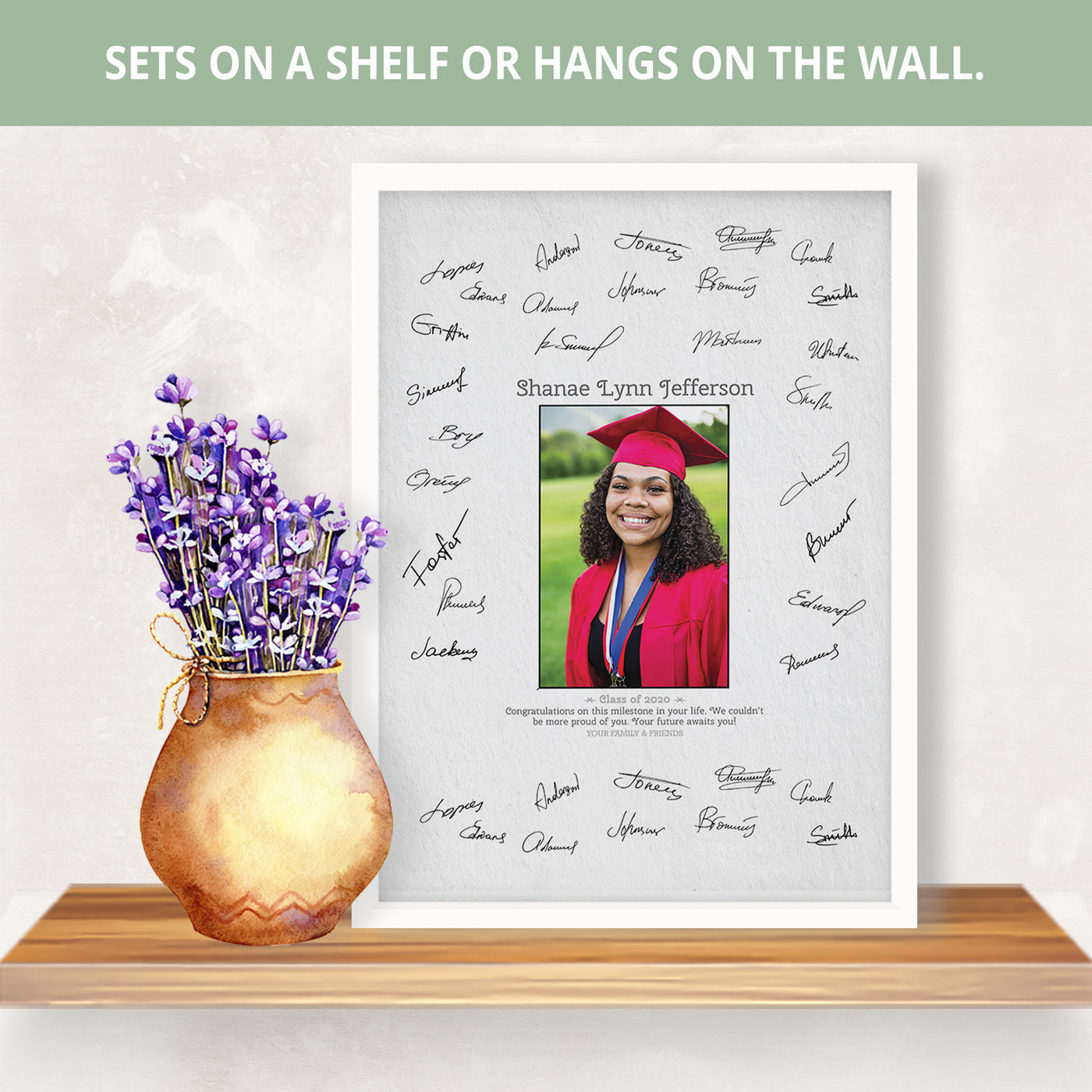 Personalized Signature Picture Frame - Graduation Party